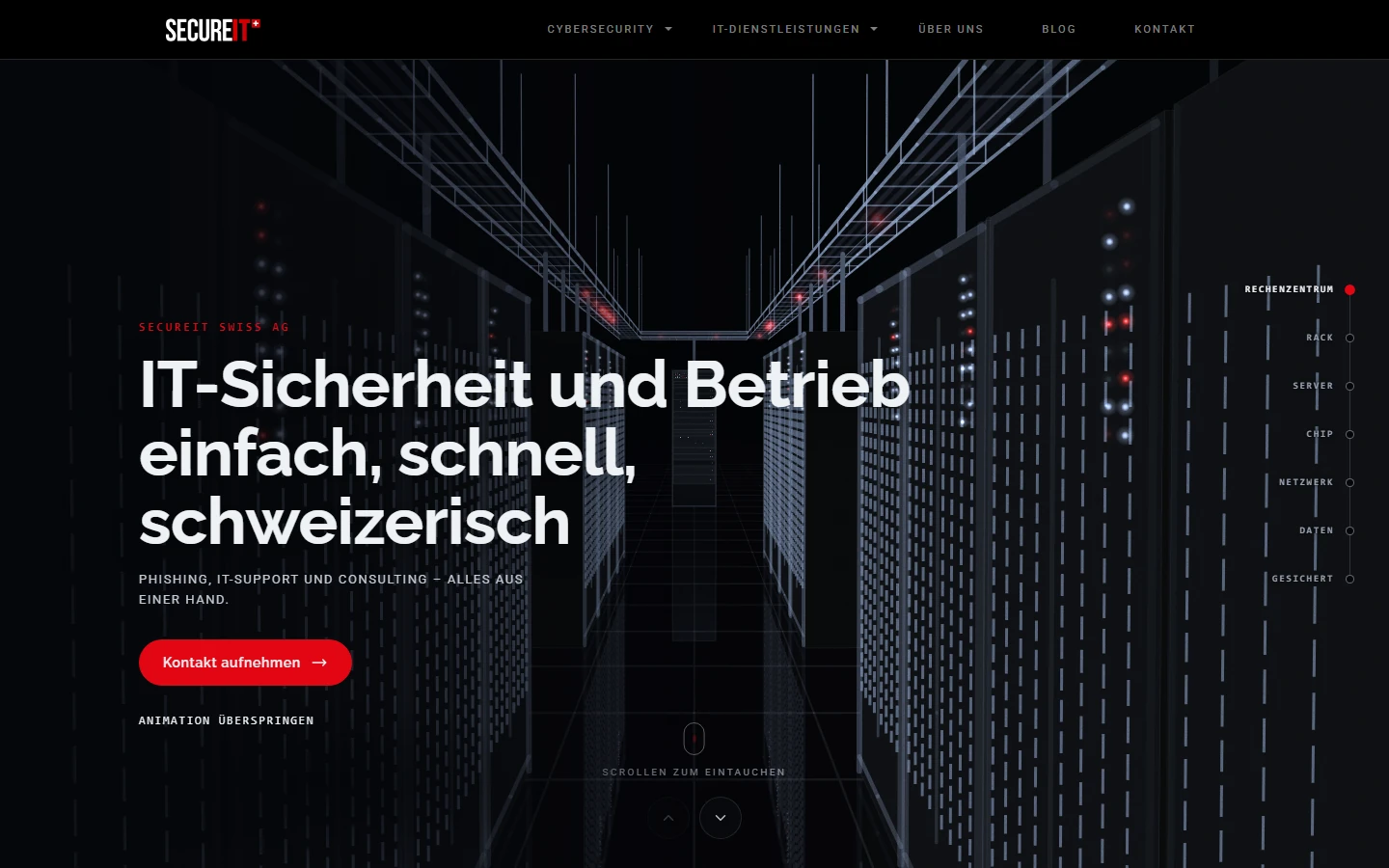 Startseite von secureitswiss.ch